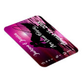 Spaß Lila Twilight Fischen Save the Date Magnet (Rechte Seite)