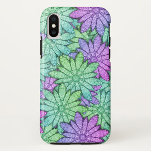 Spaß Lila und grüne Blume Case-Mate iPhone Hülle