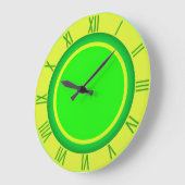 Spaß Limon und Lemon mit römischen Zahlen Große Wanduhr (Winkel)