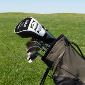 Spaß Links Menschen| SCHWARZ-WEISS Golf Headcover (In SItu)