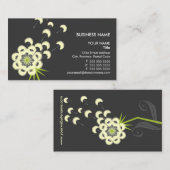 Spaß-Löwenzahn mit Blumen Visitenkarte (Vorne/Hinten)