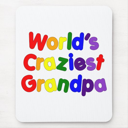 Spaß-lustige Großväter: Der verrückteste Großvater Mousepad (Vorne)