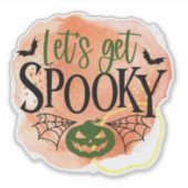 Spaß, lustiger Halloween-Zitat-Aufkleber Aufkleber (Vorderseite)