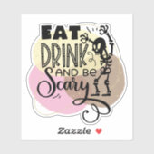 Spaß, lustiger Halloween-Zitat-Aufkleber Aufkleber (Blatt)