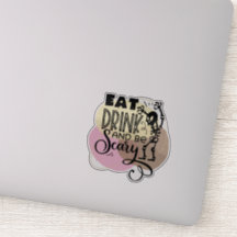 Spaß, lustiger Halloween-Zitat-Aufkleber