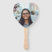 Spaß Mädchen Lila und rosa Graduate School Foto Fächer (Rückseite)