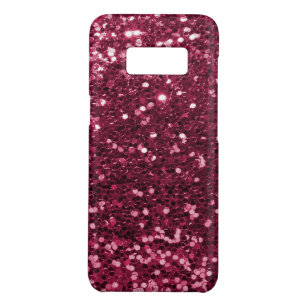 Spaß-magentaroter rosa Imitat-Glitzer-Schein-Druck Case-Mate Samsung Galaxy S8 Hülle