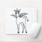 Spaß magisch Einhorn zeichnend Mousepad (Mit Mouse)