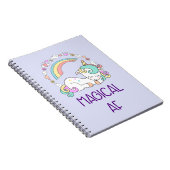 Spaß - magischer AF. Unicorn, Regenbogen u. Notizblock (Rechte Seite)