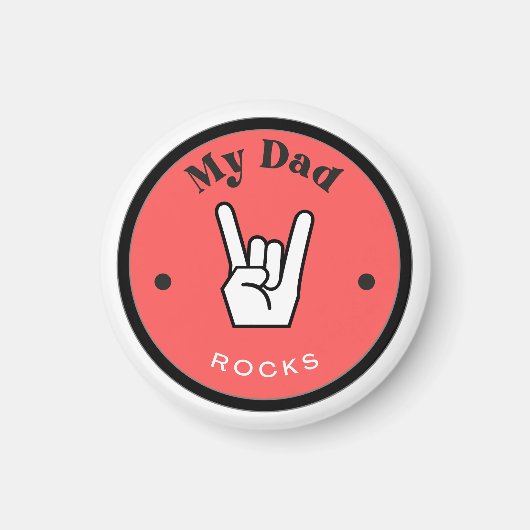 Spaß! Magnet - Mein Vater ROCKS! (Vorne)