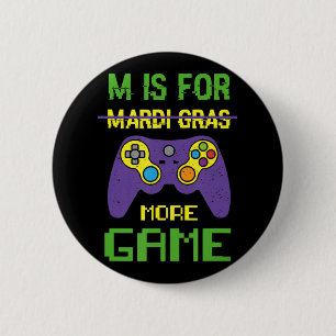 Spaß Mardi Gras feiern Videospiel-Controller Gam Button