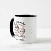 Spaß "Marshmallow to My Hot Chocolate" Custom Tasse (Vorderseite Links)