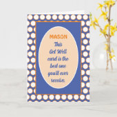 Spaß! Maßgeschneiderte humorvolle get well Card Karte (Gelbe Blume)