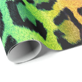 Spaß Mehrfarbiger Leoparddruck Geschenkpapier (Rolleneckpunkt)