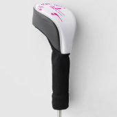 Spaß "Meine Mutter liebt Golf" Hellrosa  Golf Headcover (angewinkelt)