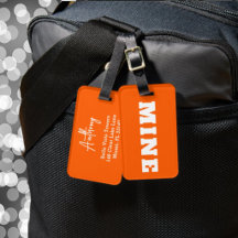 Spaß MINE Personalisiertes Gepäckanhänger