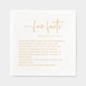 Spaß Minimalistische Hochzeit Servietten Mit Folie (Vorderseite)