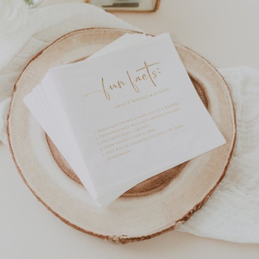 Spaß Minimalistische Hochzeit Servietten Mit Folie