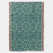 Spaß mit Aquamarin und schwarz Decke (Vorderseite Vertikal)