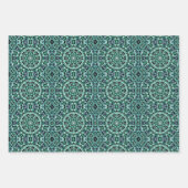 Spaß mit Aquamarin und schwarz Geschenkpapier Set (Vorderseite 3)