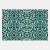 Spaß mit Aquamarin und schwarz Geschenkpapier Set (Vorderseite 2)