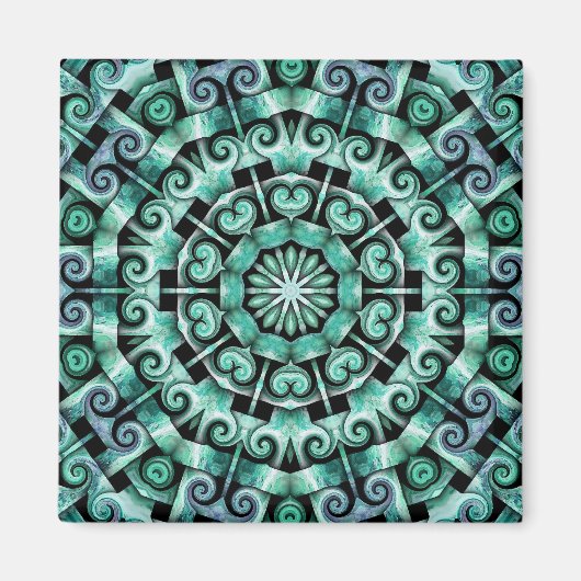 Spaß mit Aquamarin und schwarz Magnet (Vorne)