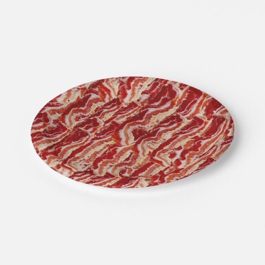 Spaß mit Bacon-Jeden Anlaß Pappteller (Schrägansicht)