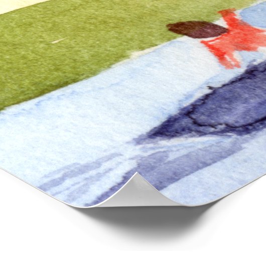 Spaß mit den Segeln Poster (Ecke)