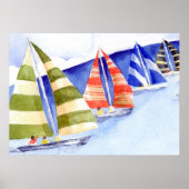 Spaß mit den Segeln Poster (Vorne)