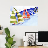 Spaß mit den Segeln Poster (Heimbüro)