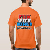 Spaß mit der Prämie - @FunWithBonus - doppelseitig T-Shirt (Rückseite)