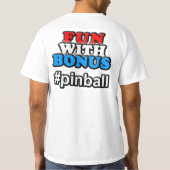 Spaß mit der Prämie - vorderes Tasche #pinball - T-Shirt (Rückseite)