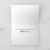 Spaß mit der Wine Birthday Card Karte (Innenseite)