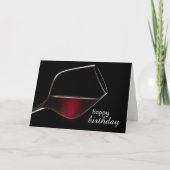 Spaß mit der Wine Birthday Card Karte (Vorderseite)
