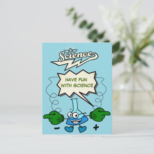 Spaß mit der Wissenschaft Postkarte (Stehend Vorderseite)