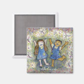 Spaß mit Fairies Art Custom Kühlschrank Magnete Magnet (Vorderseite/Rückseite)