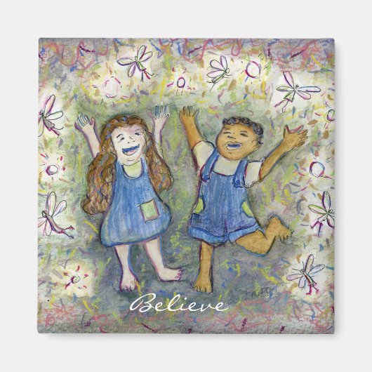 Spaß mit Fairies Art Custom Kühlschrank Magnete Magnet (Vorne)