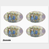 Spaß mit Fairies Art Custom Oval Stickers (Blatt)