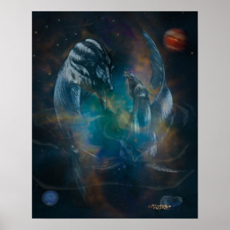 Spaß mit Fischen Poster