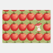 Spaß mit Frucht Red Apfel Geschenkpapier Set (Vorderseite 3)