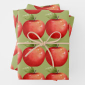 Spaß mit Frucht Red Apfel Geschenkpapier Set (Beispiel)