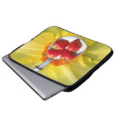 Spaß mit Gelb. Laptopschutzhülle (Vorne Knopf)