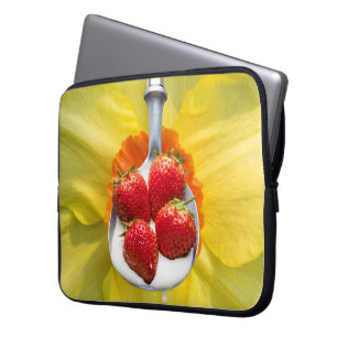 Spaß mit Gelb. Laptopschutzhülle