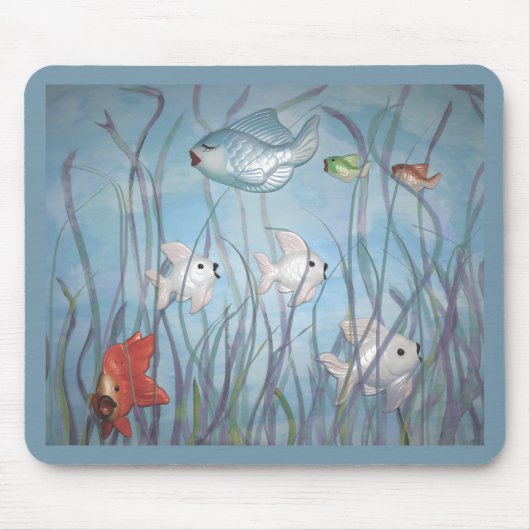 Spaß mit Gipsfischen Mousepad (Vorne)