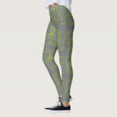 Spaß mit Grün und Grau Leggings (Links)