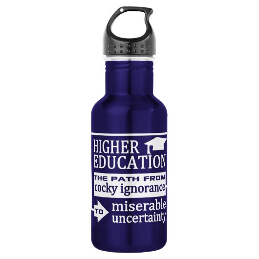 Spaß mit höherer Bildung Trinkflasche (Vorderseite)