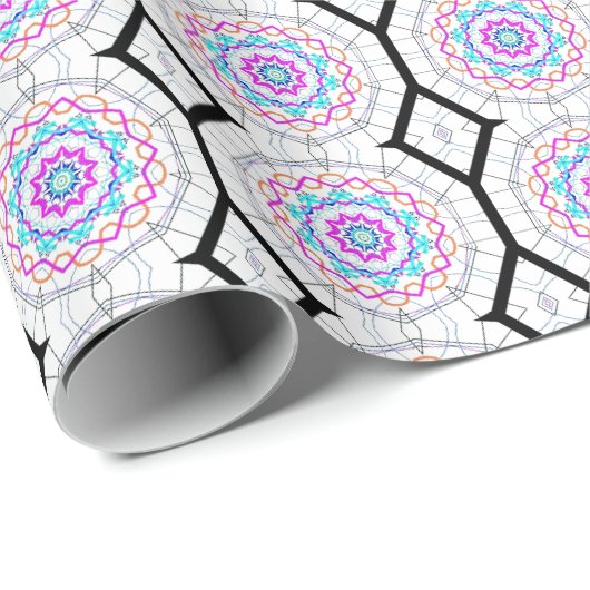 Spaß mit Kaleidoskopen Geschenkpapier (Rolleneckpunkt)