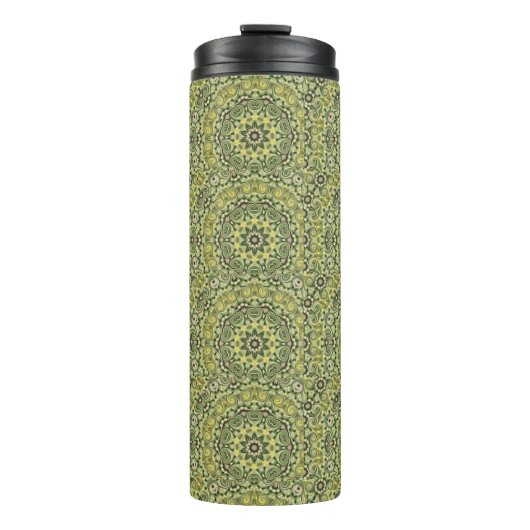 Spaß mit Limonengrün Thermosbecher (Vorderseite)