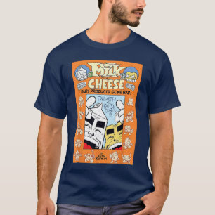 Spaß mit Milch Käse Vaporwave für Comic Mädchen T-Shirt