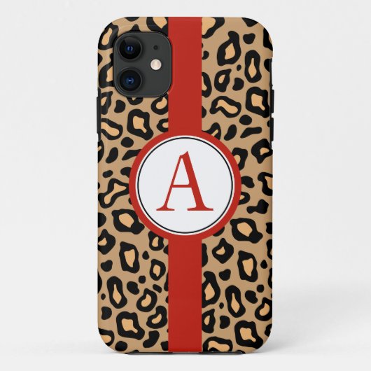Spaß Mit Monogramm Leopard iPhone 5 Case-Mate Hülle (Rückseite)